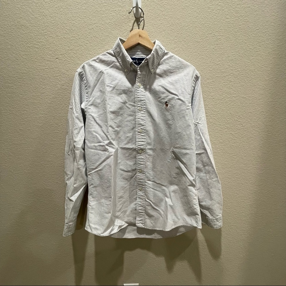 Ralph Lauren Long Sleeves Button Down Shirt White
